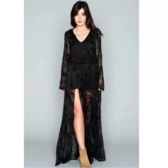 chinese dress ladies Juliet Maxi Dress, in Charm Peony Black Taffeta, Size: Small | Show Me Your Mumu